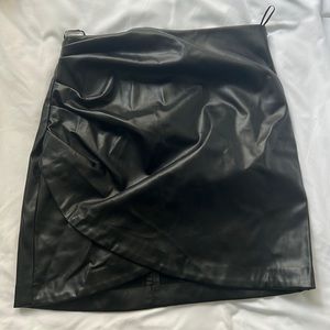 Zara leather skirt